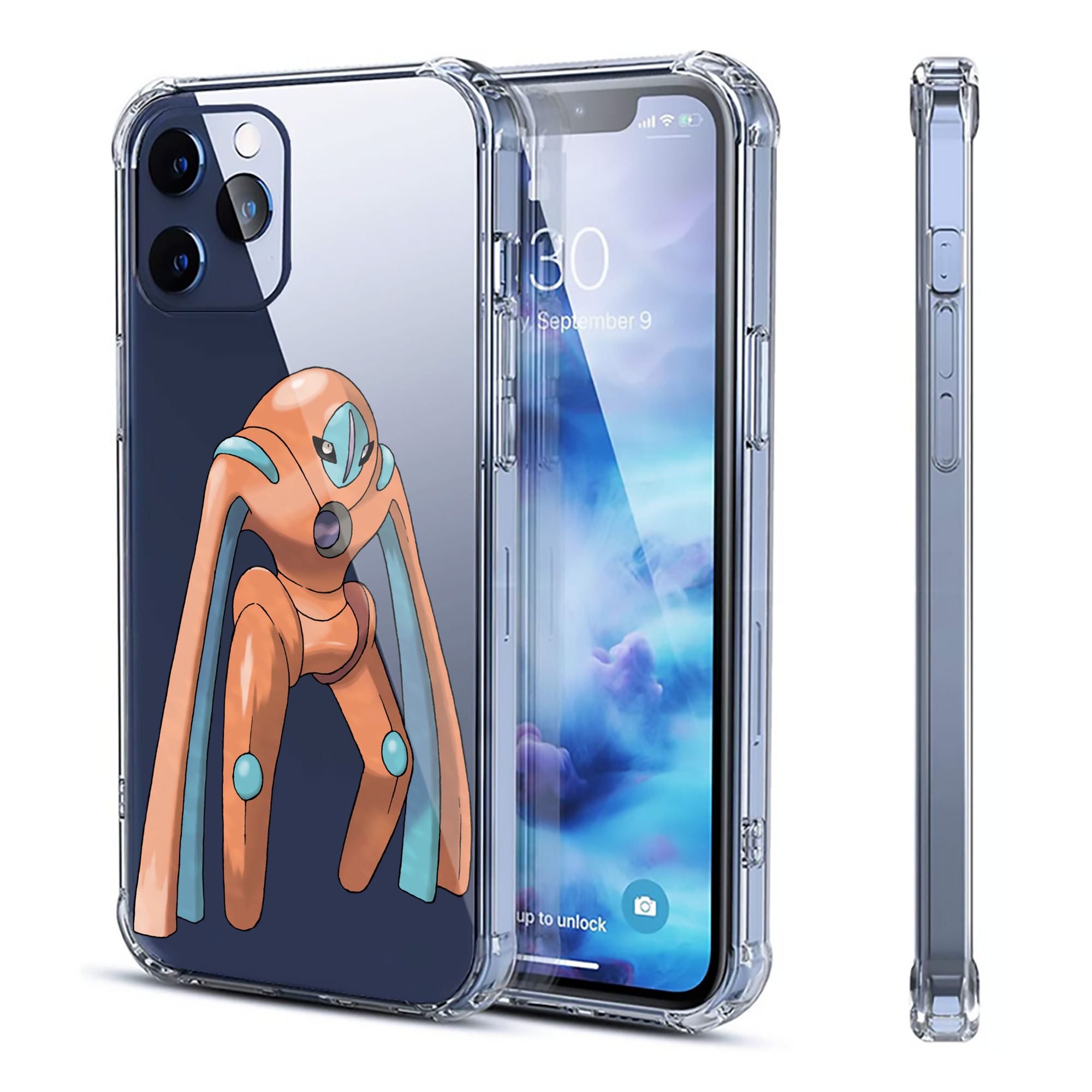 （画像用） ポケットモンスター Pokémon 【iPhone 12シリーズ対応】透明スマホケース（クリアソフトケース）